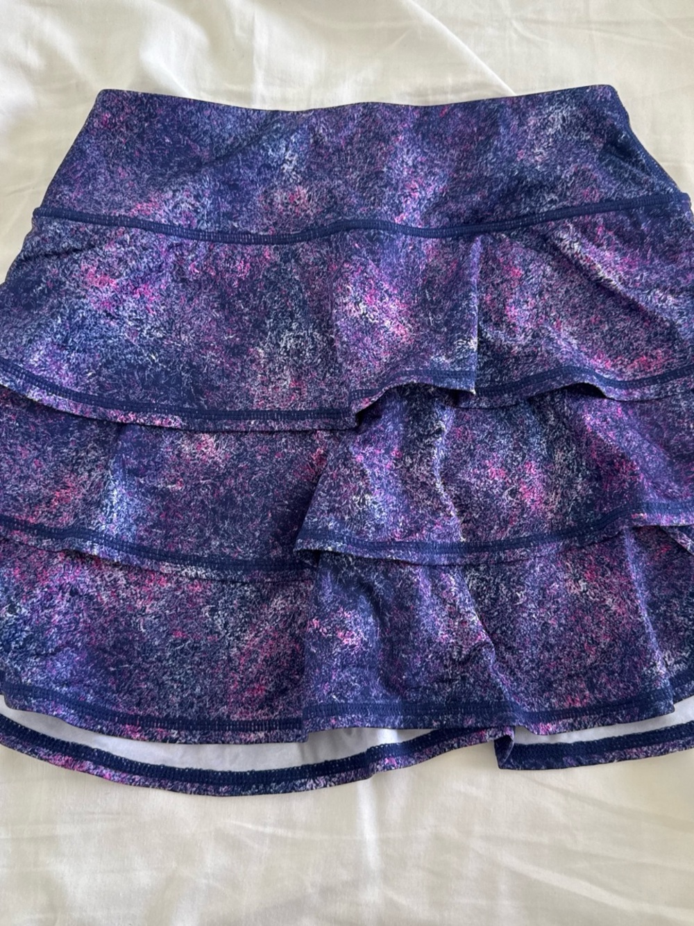 Ideology Purple & Pink Tiered Mini Skirt